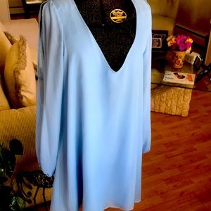 Light Blue Dress / slits in arms